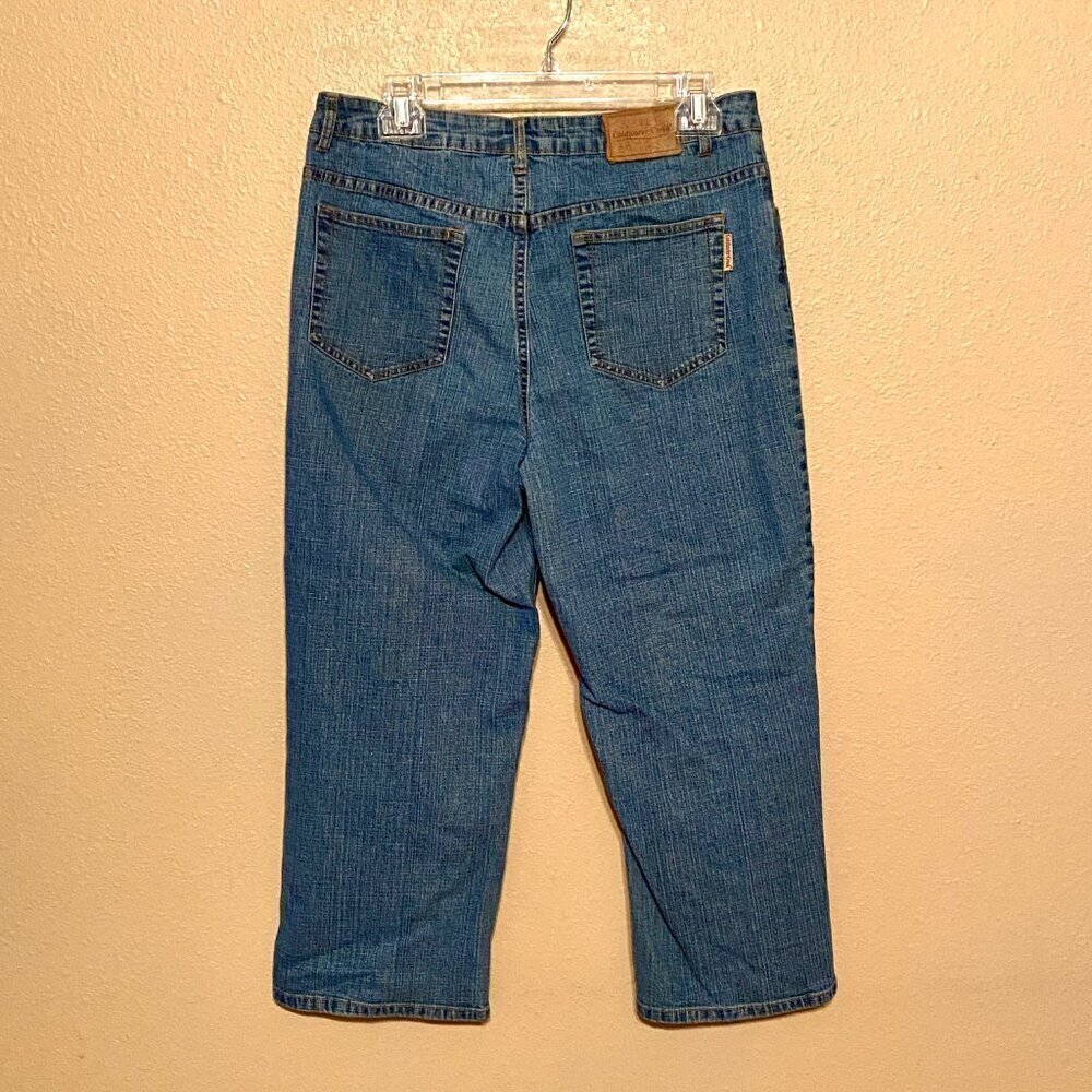Coldwater Creek Capri Jeans Women's Size 10 Mid Rise Denim Blue Vintage - Picture 2 of 7